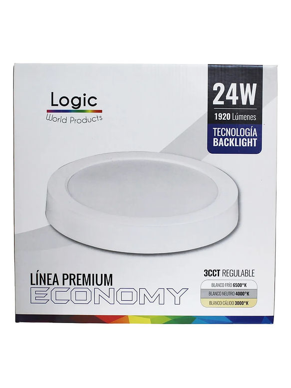 Pack 20 Unidades Plafón LED Sobrepuesto 24W 3CCT 7