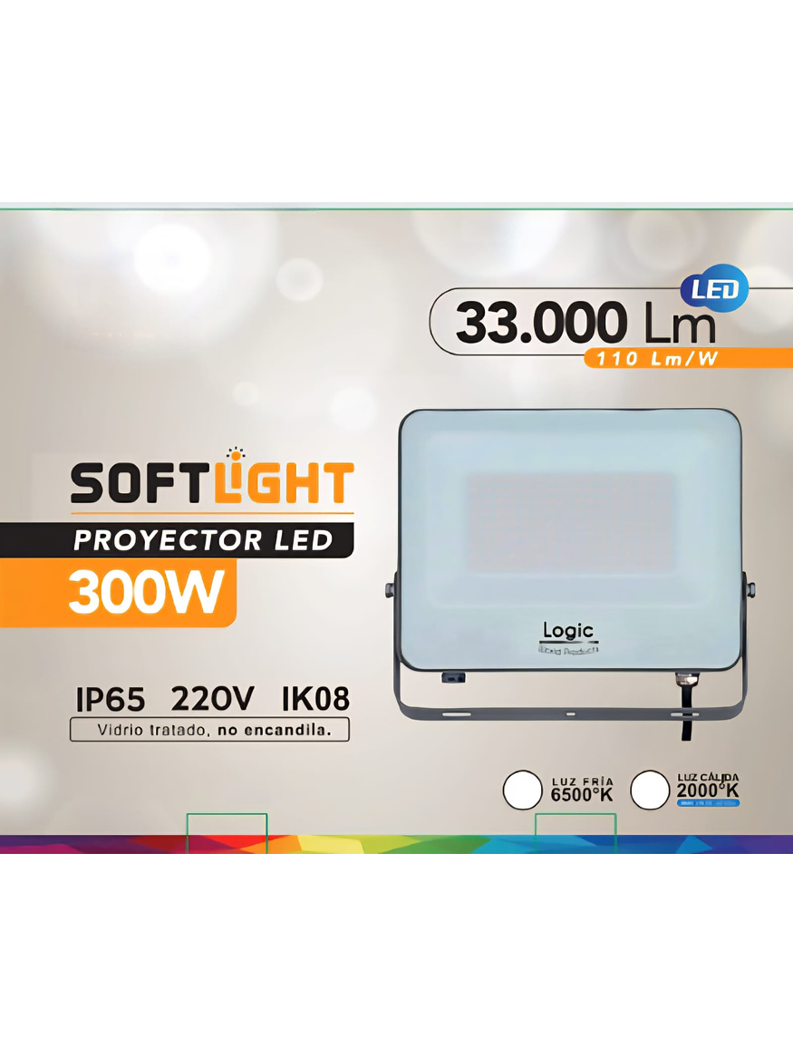 Proyector LED SOFTLIGHT 300W Luz Fría IP65 SEC 2