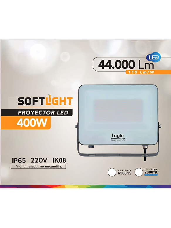 Proyector LED SOFTLIGHT 400W IP65 Luz Fría SEC  2