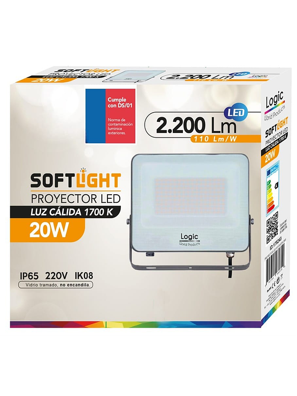 Proyector LED DS1 20W 1700K Ámbar SOFTLIGHT IP65 1
