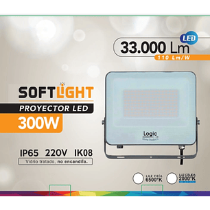 Proyector LED SOFTLIGHT 300W luz cálida 2000K IP65 DS1