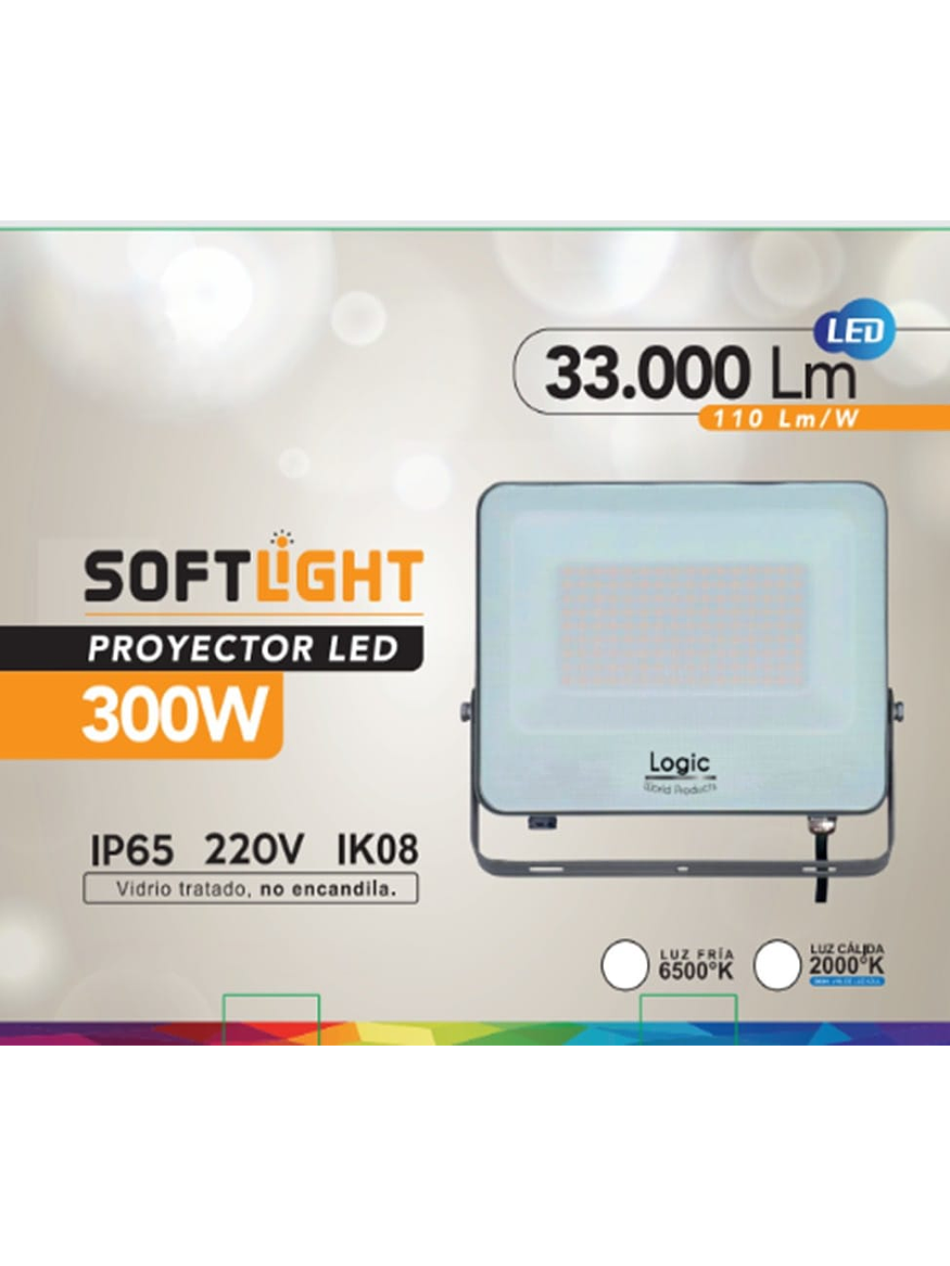 Proyector LED DS1 300W 2000K Luz Cálida SOFTLIGHT IP65 1