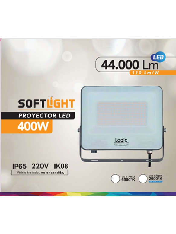 Proyector LED DS1 400W 2000K Luz Cálida SOFTLIGHT IP65 1