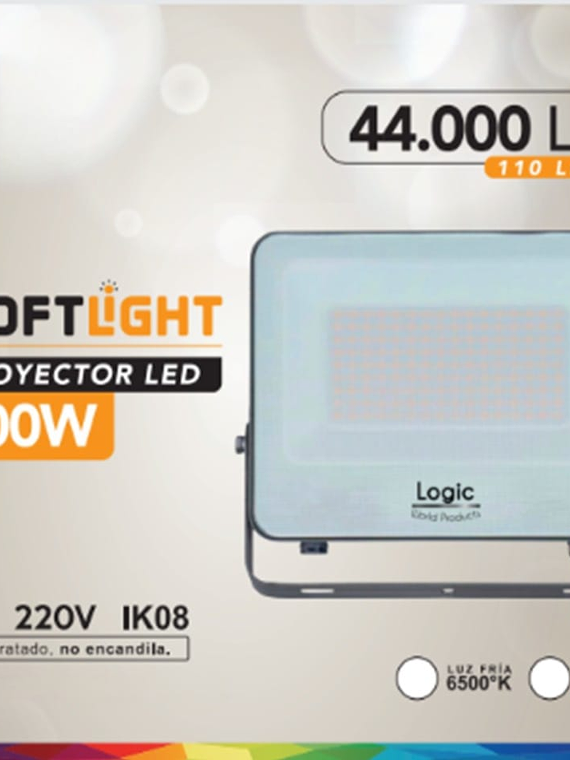 Proyector LED SOFTLIGHT 400W luz cálida 2000K IP65 DS1 1