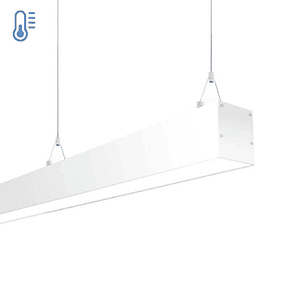 Colgante Lineal 40W Luz Fría 120cm Carcasa Blanca