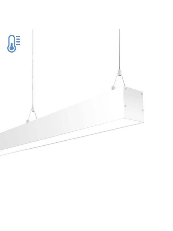 Colgante Lineal 40W Luz Fría 120cm Carcasa Blanca 1