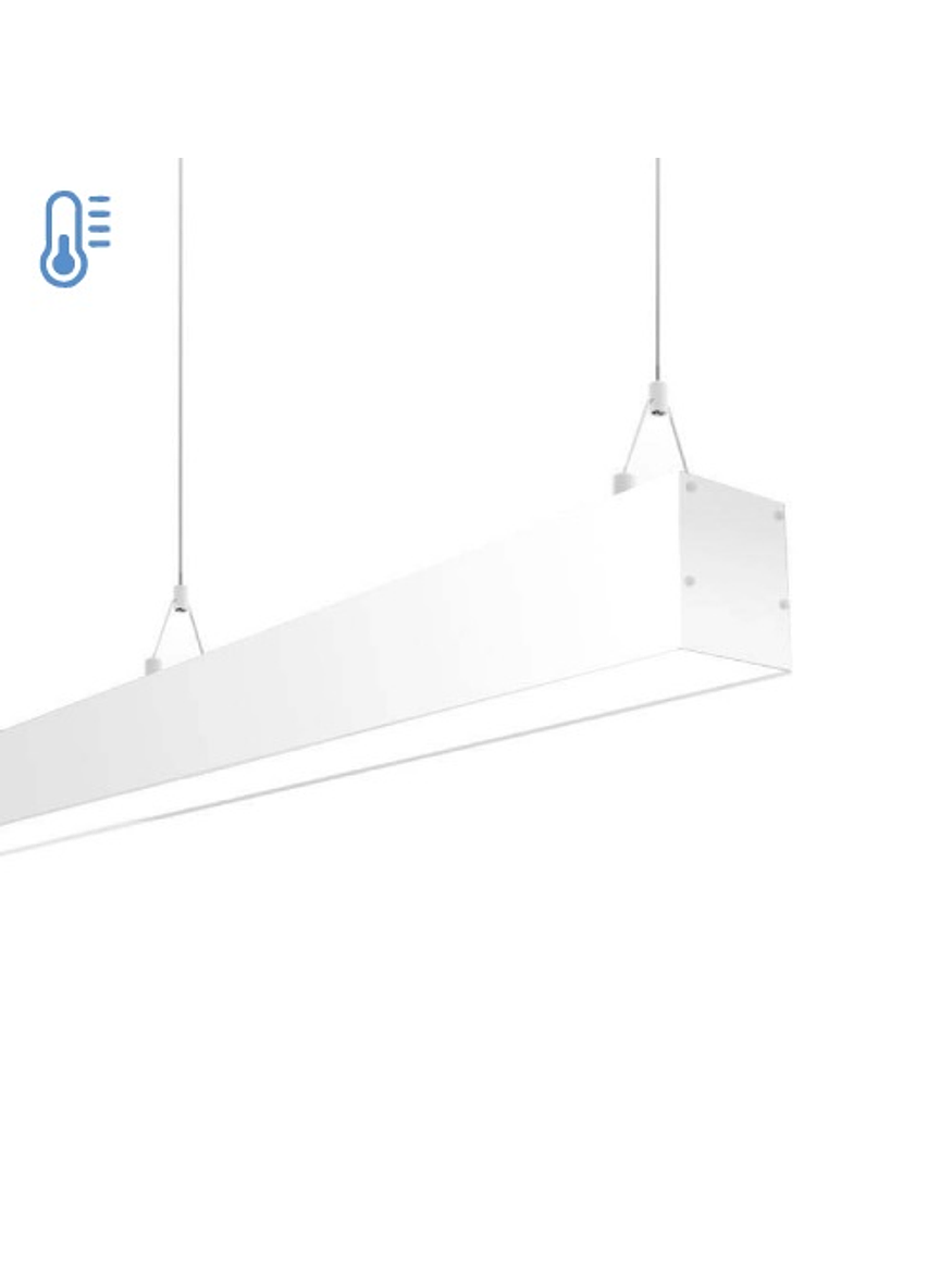 Colgante Lineal LED 40W 120cm Luz Fría 6500K Blanco 1