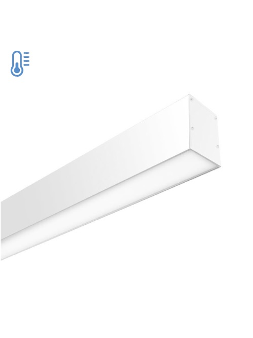 Colgante Lineal LED 40W 120cm Luz Fría 6500K Blanco 2