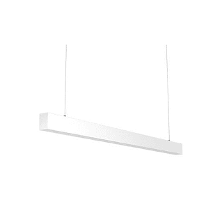 Colgante Lineal 40W Luz Neutra 120cm Carcasa Blanca 