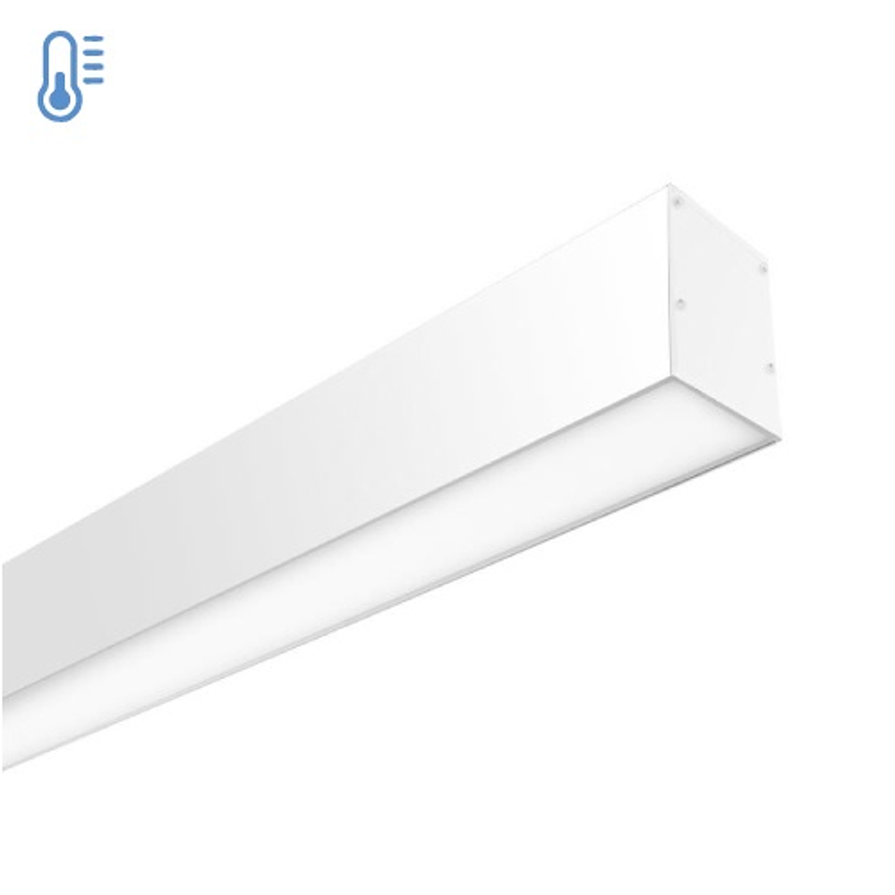 Colgante Lineal 40W Luz Neutra 120cm Carcasa Blanca 