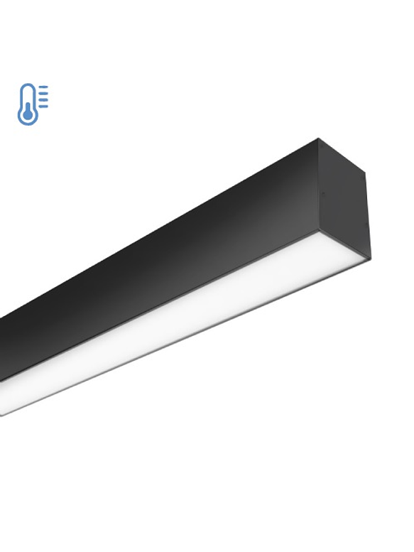 Colgante Lineal 40W Luz Fría 120cm Carcasa Negro  5