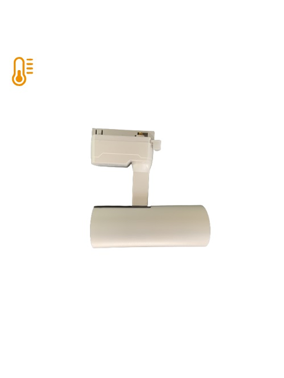 Foco Para Riel Monofásico 10W Luz Cálida Carcasa Blanca 2