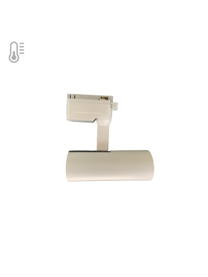 Foco Para Riel Monofásico 10W Luz Neutra Carcasa Blanca 3