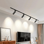 Foco Para Riel Monofásico 30W Luz Neutra Carcasa Negra