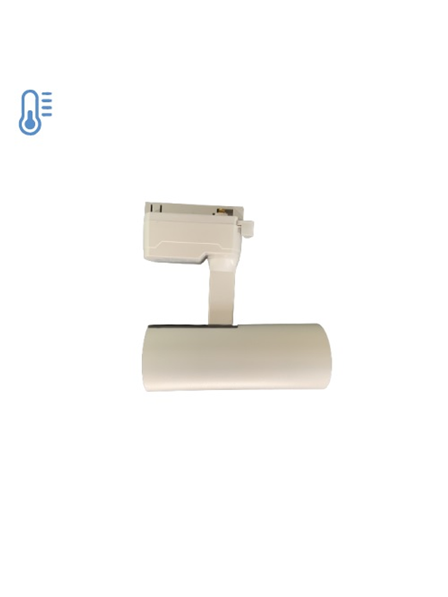 Foco Para Riel Monofásico 30W Luz Fría Carcasa Blanca 2