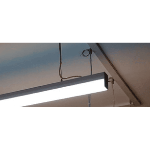 Colgante Lineal LED 36W Luz Fría 120cm Gris