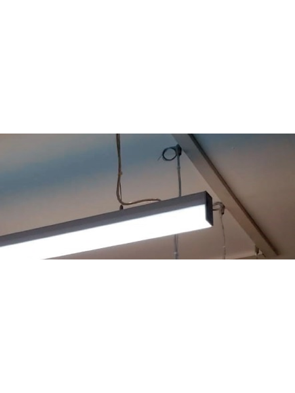 Colgante Lineal LED 36W Luz Fría 120cm Gris 2
