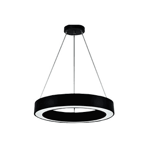 Colgante Tipo Aro LED 48W Luz Fría Negro Ø60  