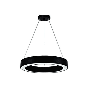 Colgante Tipo Aro LED 48W Luz Fría Negro Ø60  