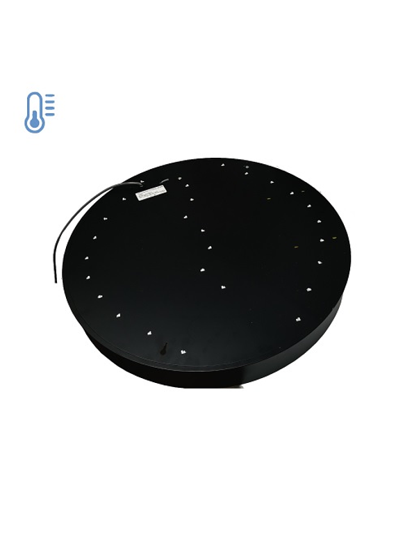 Lámpara Colgante Circular LED 48W Luz Fría Negra Ø60 2