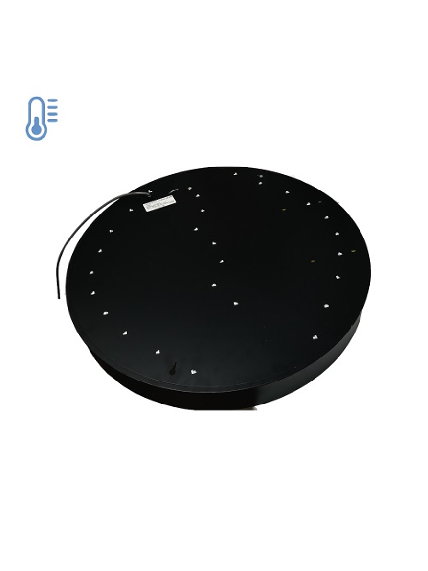Lámpara Colgante Circular LED 48W Luz Fría Negra Ø60 2