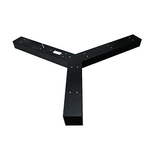 Lámpara Colgante LED 48W Forma Y  Luz Fría Negra 