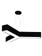 Lámpara Colgante LED 48W Forma Y  Luz Fría Negra  - Miniatura 1