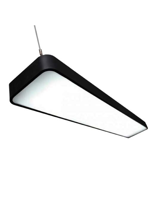 Colgante LED 48W Luz Fría Negro 120CM 1