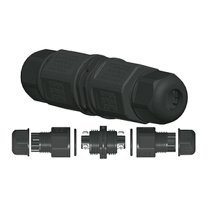 Conector IP65 Roblan Negro