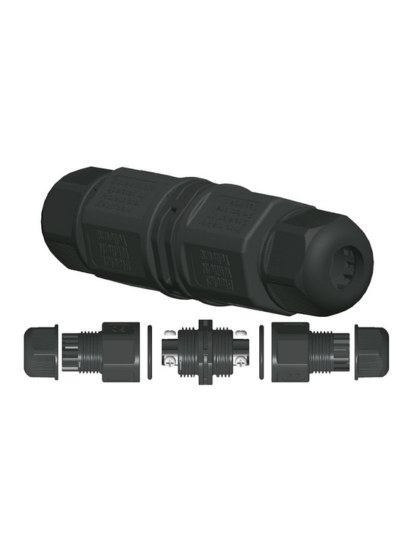 Conector IP65 Roblan Negro 1