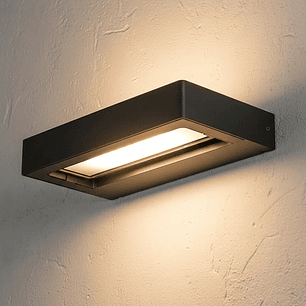 Aplique LED Exterior 11W Luz Cálida IP54 Gris Oscuro