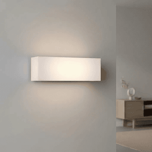 Aplique LED Exterior 10W Luz Cálida IP54 Plata