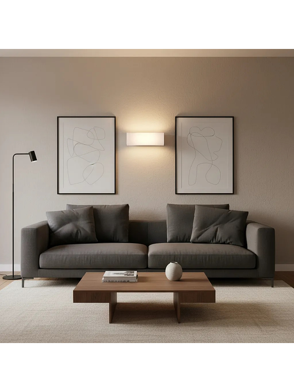 Aplique LED Exterior 10W Luz Cálida IP54 Plata 5