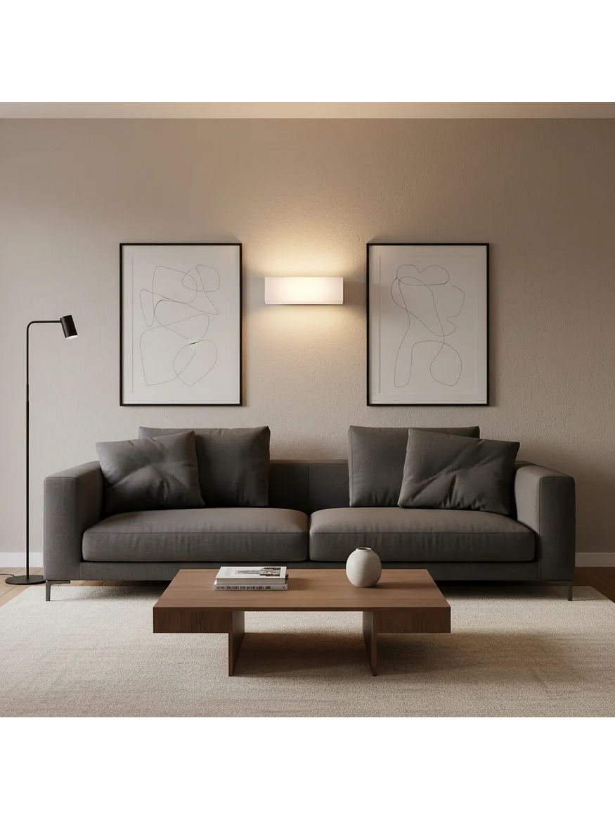 Aplique LED Exterior 10W Luz Cálida IP54 Plata 5