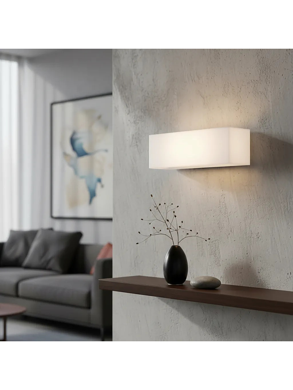 Aplique LED Exterior 10W Luz Cálida IP54 Plata 6