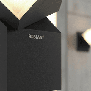 Aplique LED Exterior 1-Foco 8W Luz Cálida IP54 Gris Oscuro