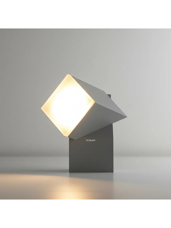 Aplique LED Exterior 1-Foco 8W Luz Cálida IP54 Plata 2