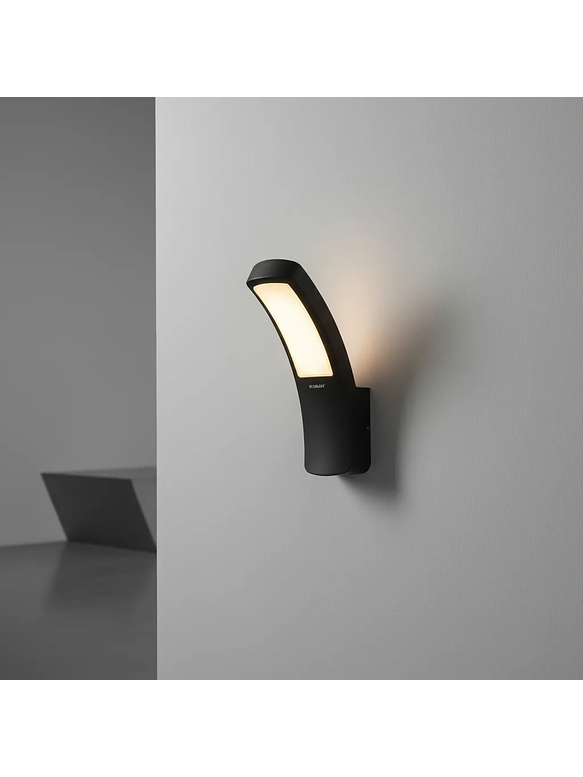 Aplique LED Exterior 12,5W Luz Cálida IP54 Gris Oscuro 3