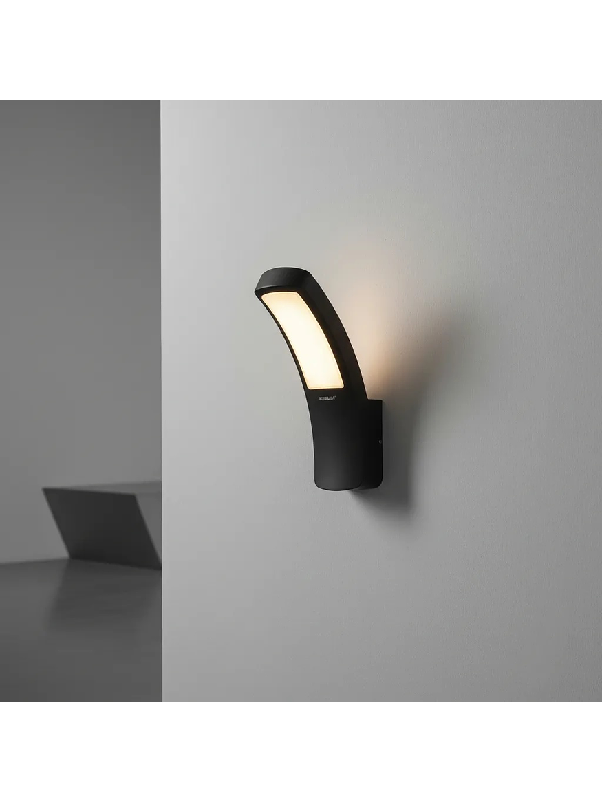 Aplique LED Exterior 12,5W Luz Cálida IP54 Gris Oscuro 3