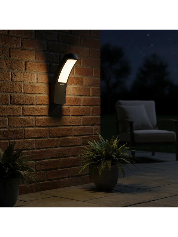 Aplique LED Exterior 12,5W Luz Cálida IP54 Gris Oscuro 5