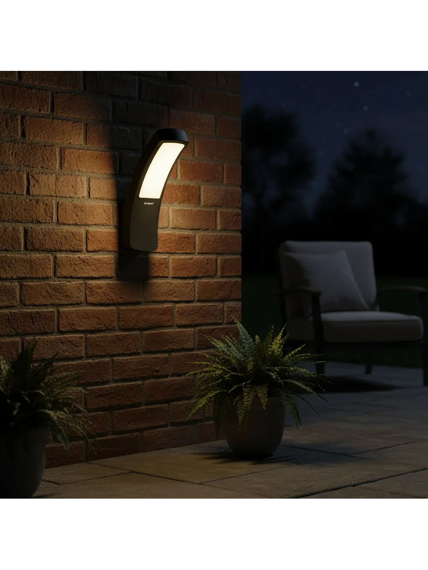 Aplique LED Exterior 12,5W Luz Cálida IP54 Gris Oscuro 5