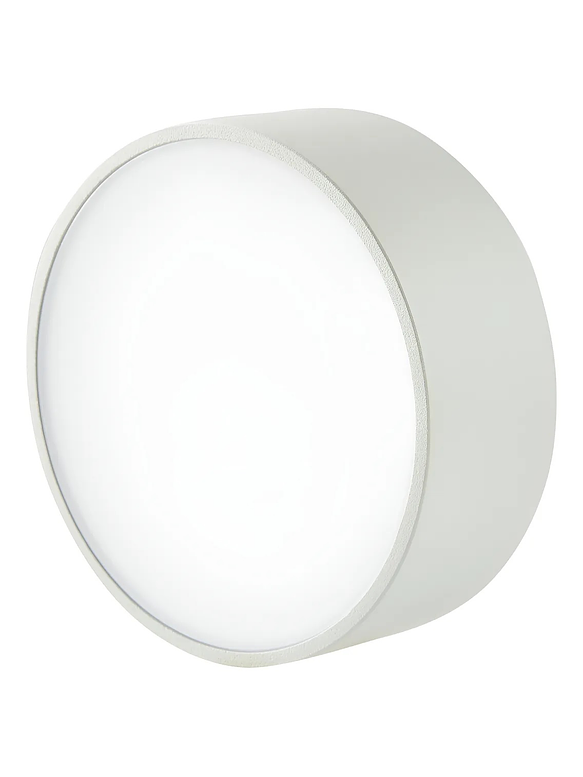 Plafón LED Exterior Redondo 6W Luz Cálida IP54 Plata 3