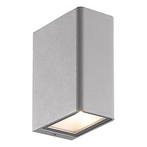 Aplique LED Exterior ROBLAN Z GACR S 13W Luz Cálida 3000K IP54 Plata