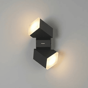 Aplique LED Exterior Bifocal 12,5W Luz Cálida IP54 Gris Oscuro