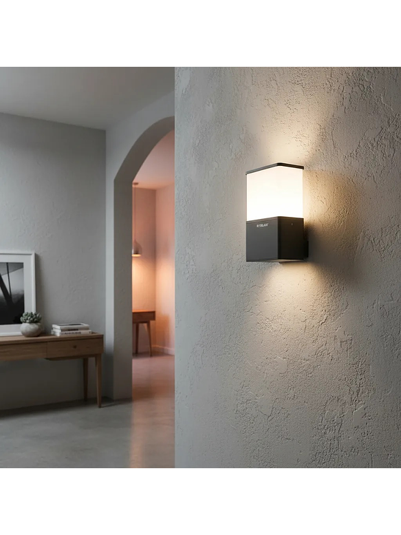 Aplique LED Exterior 9W Luz Cálida IP54 Gris Oscuro 3