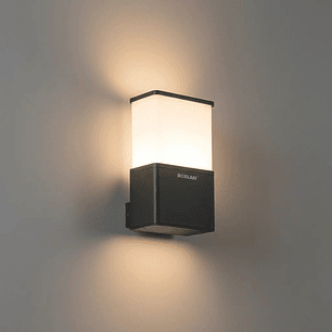 Aplique LED Exterior 9W Luz Cálida IP54 Gris Oscuro