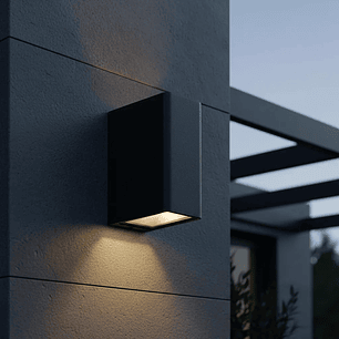 Aplique LED Exterior Bifocal 13W Luz Cálida IP54 Gris Oscuro