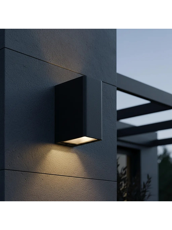 Aplique LED Exterior Bifocal 13W Luz Cálida IP54 Gris Oscuro 1