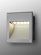 Aplique LED Pared 7W 3000K IP65 Gris Claro - Miniatura 1