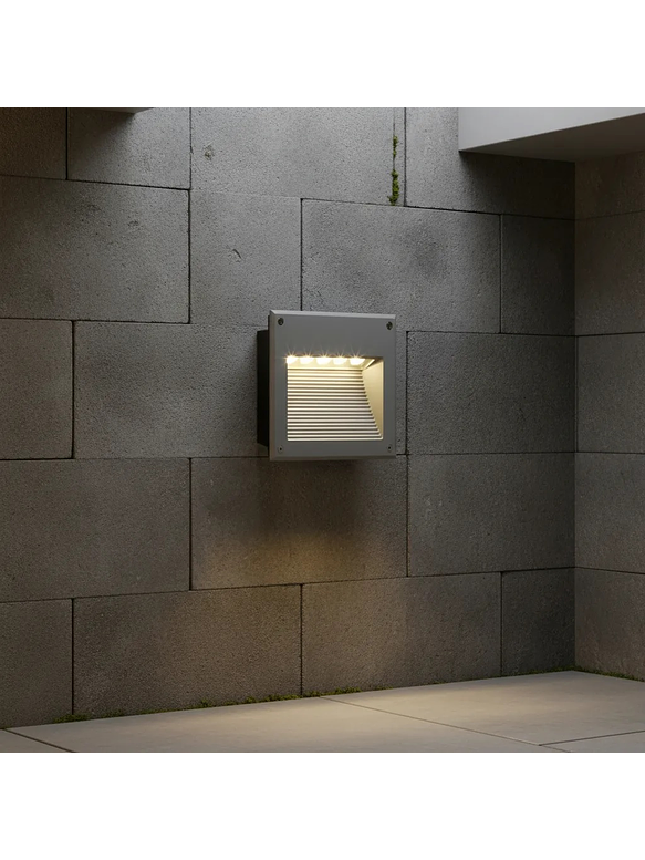 Aplique LED Pared 7W 3000K IP65 Gris Claro 3